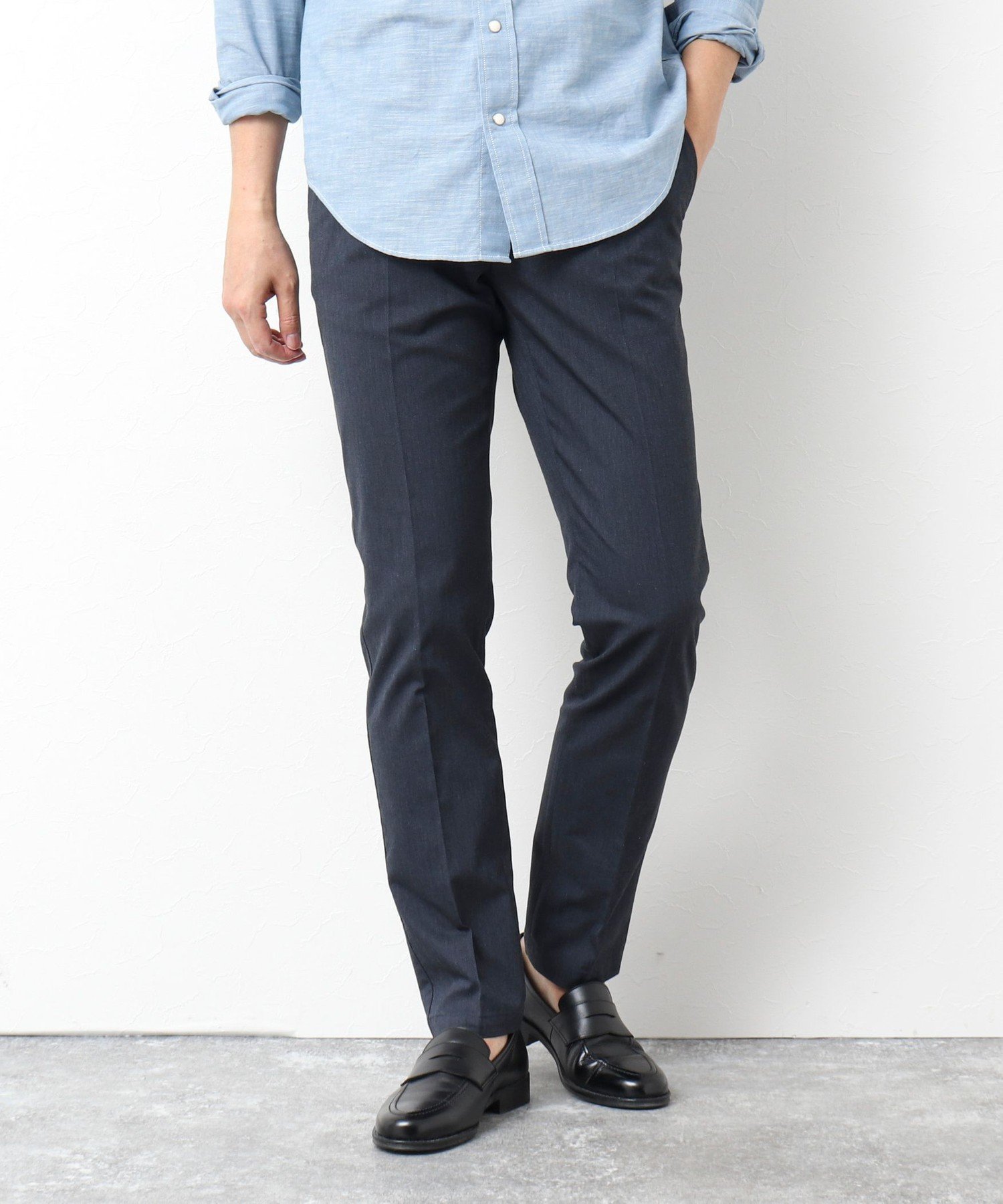 【その他のブランド/Other】の《ビジカジ対応》綿麻COOLMAX スリムフィットパンツ 25SS インテリア・キッズ・メンズ・レディースファッション・服の通販 founy(ファニー) 　ファッション　Fashion　メンズファッション　Fashion for Men　ボトムス　Bottoms　2025年　2025　2025春夏・S/S　Spring/Summer 2025 SS25　おすすめ　Recommended / Our Picks　ジャケット　Jacket, Outerwear　スリム　Slim, Slim Fit　ビジネス 仕事 通勤　Business / Work / Commuting　吸水　Absorbent, Quick-Dry　夏　Summer　春　Spring　S/S・春夏　SS, Spring/Summer, Warm Season　ネイビー|ID: prp329100004544974 ipo3291000000032763774