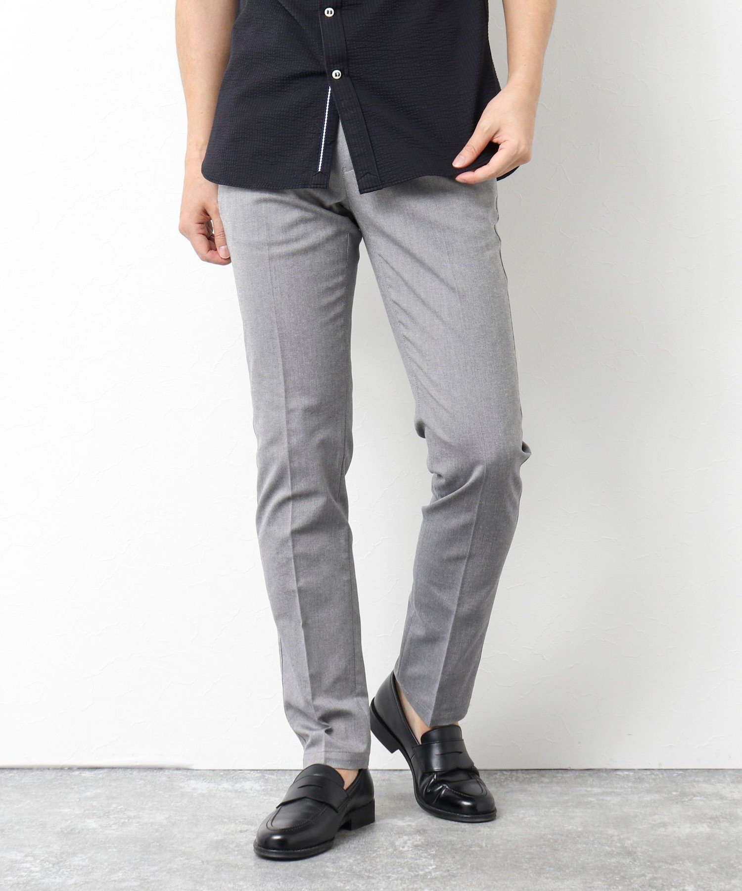 【その他のブランド/Other】の《ビジカジ対応》綿麻COOLMAX スリムフィットパンツ 25SS インテリア・キッズ・メンズ・レディースファッション・服の通販 founy(ファニー) 　ファッション　Fashion　メンズファッション　Fashion for Men　ボトムス　Bottoms　2025年　2025　2025春夏・S/S　Spring/Summer 2025 SS25　おすすめ　Recommended / Our Picks　ジャケット　Jacket, Outerwear　スリム　Slim, Slim Fit　ビジネス 仕事 通勤　Business / Work / Commuting　吸水　Absorbent, Quick-Dry　夏　Summer　春　Spring　S/S・春夏　SS, Spring/Summer, Warm Season　ミディアムグレー|ID: prp329100004544974 ipo3291000000032763776