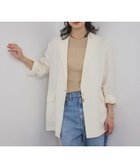 【サロン アダム エ ロペ/SALON adam et rope'】のオーガニックコットンダブルガーゼジャケット 洗える オフホワイト(15)|ID: prp329100004544988 ipo3291000000032682609
