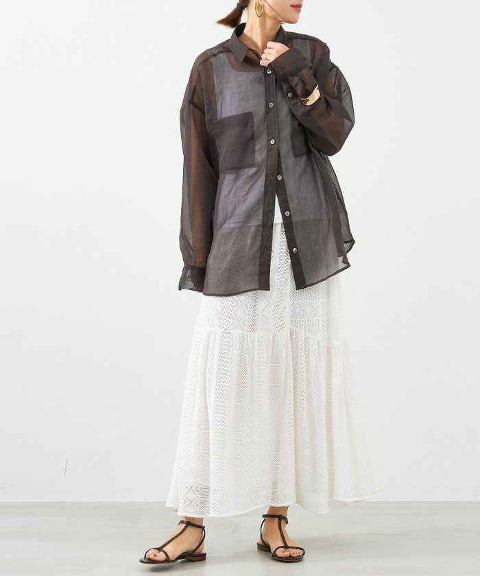【マイカ ディール/MICA & DEAL】のインドレースギャザースカート インテリア・キッズ・メンズ・レディースファッション・服の通販 founy(ファニー) https://founy.com/ ファッション Fashion レディースファッション WOMEN スカート Skirt インド India モチーフ Motif レース Race 透かし Watermark |ID: prp329100004544995 ipo3291000000032356626