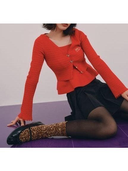 【リリーブラウン/Lily Brown】の【WEB限定カラー】【LILY BROWN × ANNA SUI】バタフライカーディガン インテリア・キッズ・メンズ・レディースファッション・服の通販 founy(ファニー) 　ファッション　Fashion　レディースファッション　Fashion for Women　トップス・カットソー　Cut & Sew Tops　カーディガン・羽織り　Layered Style Cardigans　カーディガン　Cardigan, Knitwear　バタフライ　Butterfly, Butterfly Motif　RED[046]|ID: prp329100004545038 ipo3291000000033226642