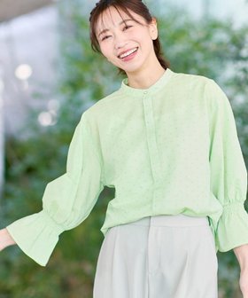 【リフレクト/Reflect】の【接触冷感/洗える】キャンディースリーブブラウス 人気、トレンドファッション・服の通販 founy(ファニー) ファッション Fashion レディースファッション WOMEN トップス・カットソー Tops/Tshirt シャツ/ブラウス Shirts/Blouses シャーリング Shirring スリーブ Sleeve トレンド Trend 洗える Washable |ID:prp329100004545042