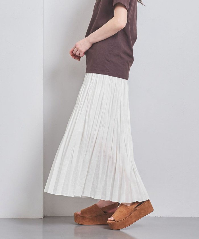 【その他のブランド/Other】のランダムプリーツ マキシスカート WHITE インテリア・キッズ・メンズ・レディースファッション・服の通販 founy(ファニー) https://founy.com/ ファッション Fashion レディースファッション Ladies' Fashion Online スカート Skirt アンダー Under ビンテージ Vintage プリーツ Pleats マキシ Maxi ミリタリー Military ランダム Random |ID: prp329100004545063 ipo3291000000032604574