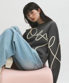 【アダム エ ロペ/ADAM ET ROPE'】の【サステナブル】ラインアートカーディガン チャコール(06)|ID: prp329100004545084 ipo3291000000032712467