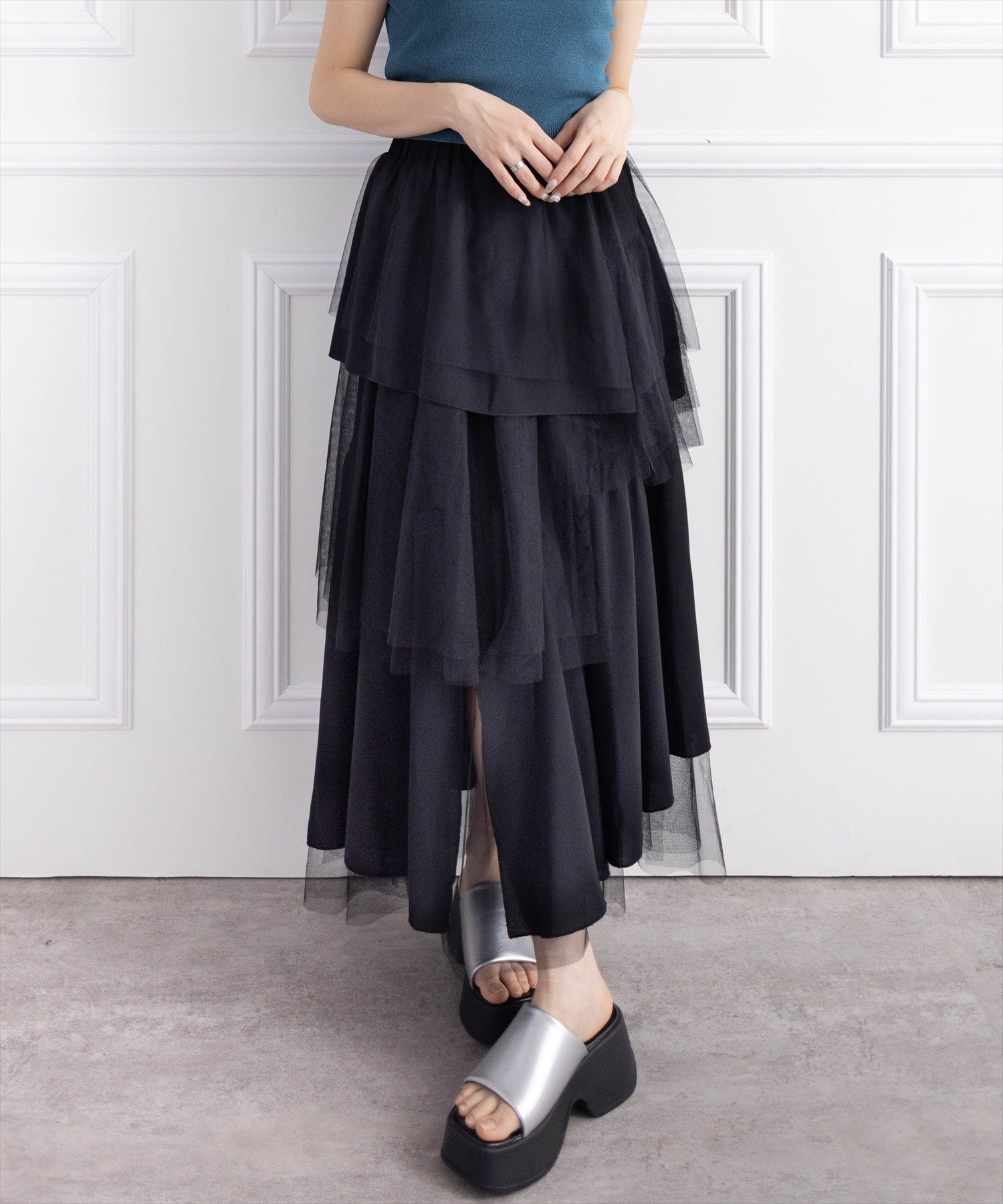 【クリア/clear】のチュールドッキングランダムスカート 人気、トレンドファッション・服の通販 founy(ファニー) 　ファッション　Fashion　レディースファッション　WOMEN　スカート　Skirt　ジャケット　Jacket　チュール　Tulle　トレンド　Trend　ドッキング　Docking　フェミニン　Feminine　ランダム　Random　 other-1|ID: prp329100004545125 ipo3291000000032267033