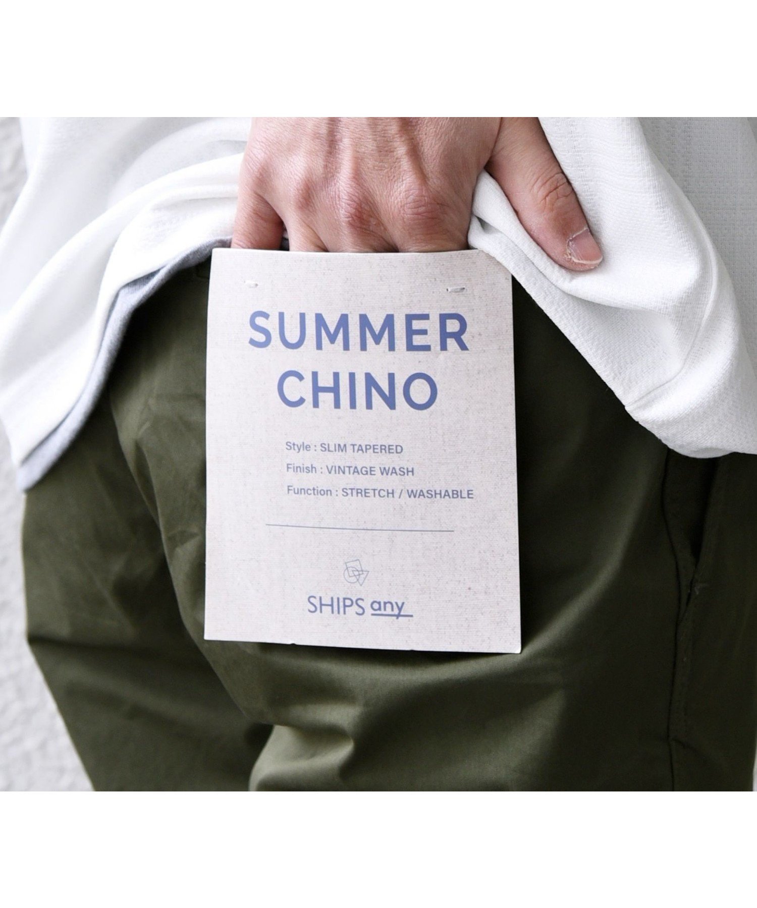 【シップス/SHIPS / MEN】のSHIPS any サマー スリム テーパード チノ パンツ 25SS インテリア・キッズ・メンズ・レディースファッション・服の通販 founy(ファニー) 　ファッション　Fashion　メンズファッション　Fashion for Men　ボトムス　Bottoms　ウォッシュ　Washed Finish　秋　Autumn　サマー　Summer, Summer Style　シンプル　Simple, Minimal　ストレッチ　Stretch, Stretchy Fabric　スリム　Slim, Slim Fit　テーパード　Tapered, Tapered Pants　フィット　Fit, Slim Fit　ベーシック　Basic, Essential　2025年　2025　2025春夏・S/S　Spring/Summer 2025 SS25　オリーブ|ID: prp329100004545135 ipo3291000000032743587