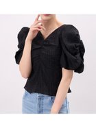 【セルフォード/CELFORD】のシャーリングチェックブラウス 人気、トレンドファッション・服の通販 founy(ファニー) ファッション Fashion レディースファッション Ladies' Fashion Online トップス・カットソー Tops/Tshirt シャツ/ブラウス Shirts/Blouses ギャザー Gather コンパクト Compact シフォン Chiffon シャーリング Shirring フェミニン Feminine thumbnail BLK[009]|ID: prp329100004545137 ipo3291000000032620146