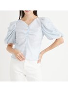 【セルフォード/CELFORD】のシャーリングチェックブラウス 人気、トレンドファッション・服の通販 founy(ファニー) ファッション Fashion レディースファッション Ladies' Fashion Online トップス・カットソー Tops/Tshirt シャツ/ブラウス Shirts/Blouses ギャザー Gather コンパクト Compact シフォン Chiffon シャーリング Shirring フェミニン Feminine thumbnail SAX[083]|ID: prp329100004545137 ipo3291000000032620148