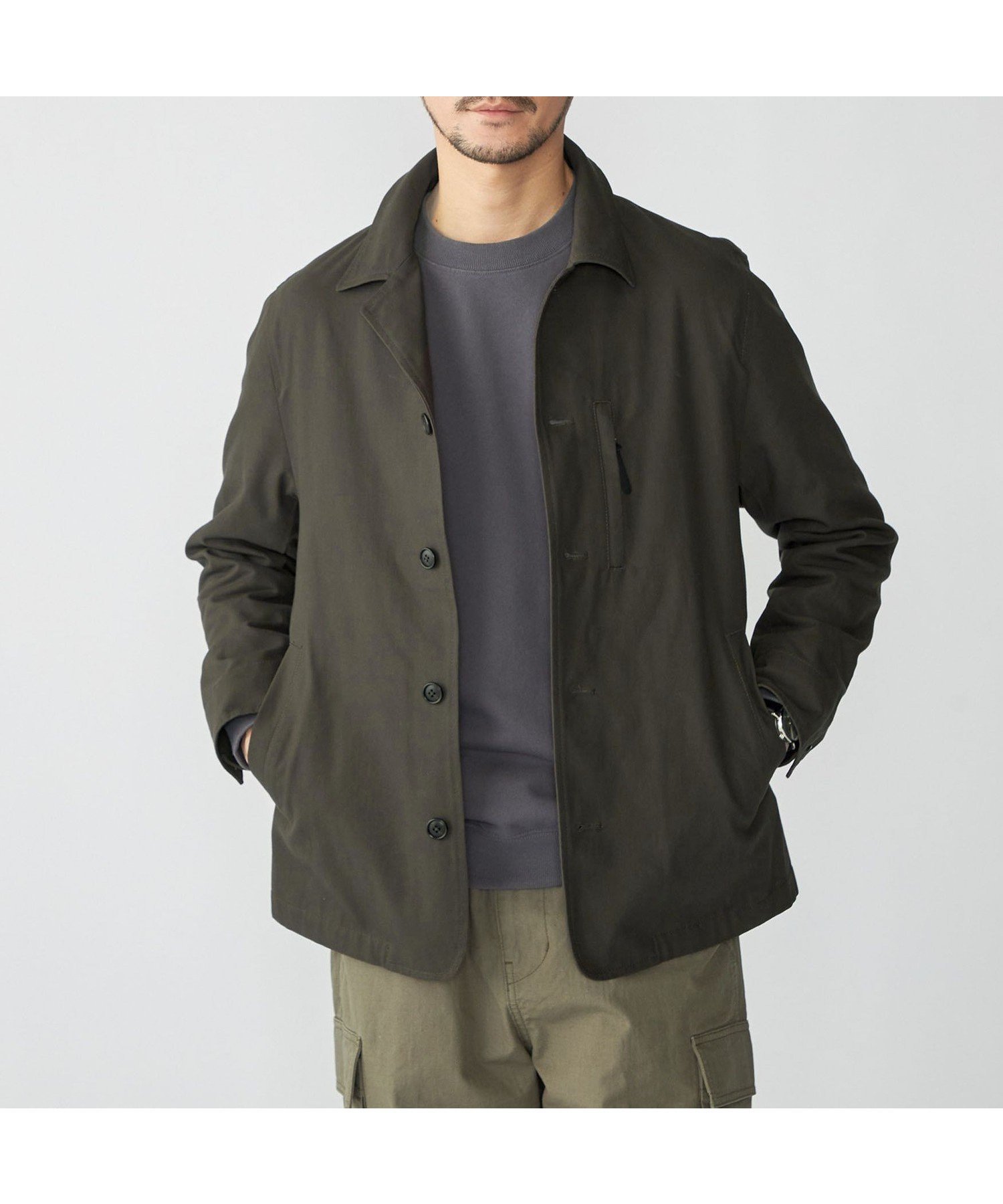 【シップス/SHIPS / MEN】のSHIPS ハイツイスト コットン オックス ユーティリティ ジャケット インテリア・キッズ・メンズ・レディースファッション・服の通販 founy(ファニー) 　ファッション　Fashion　メンズファッション　MEN　オックス　Ox　シンプル　Simple　ジャケット　Jacket　スタンダード　Standard　ツイスト　Twist　ビジネス 仕事 通勤　Business　ポケット　Pocket　エレガント 上品　Elegant　定番　Standard　ダークグレー|ID: prp329100004545144 ipo3291000000032116303