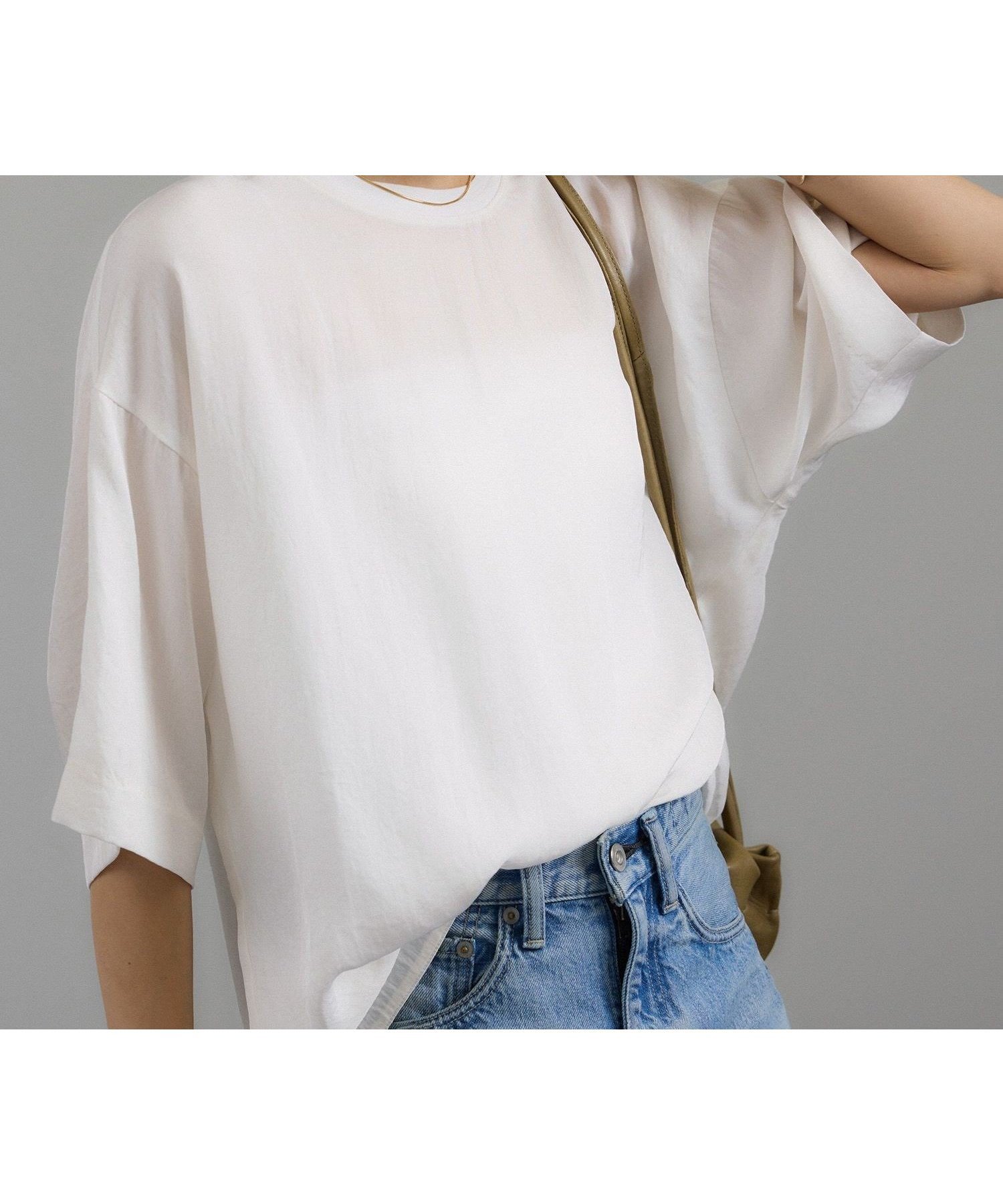 【サロン アダム エ ロペ/SALON adam et rope'】のブライトツイルTブラウス 洗える 人気、トレンドファッション・服の通販 founy(ファニー) 　ファッション　Fashion　レディースファッション　Ladies' Fashion Online　トップス・カットソー　Tops/Tshirt　シャツ/ブラウス　Shirts/Blouses　洗える　Washable　シンプル　Simple　スラックス　Slacks　タイトスカート　Tight Skirt　タンブラー　Tumbler　デニム　Denim　バランス　Balance　ポケット　Pocket　夏　Summer　エレガント 上品　Elegant　ビジネス 仕事 通勤　Business　 other-1|ID: prp329100004545148 ipo3291000000032609351