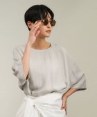 【サロン アダム エ ロペ/SALON adam et rope'】のブライトツイルTブラウス 洗える ベージュ系(28)|ID: prp329100004545148 ipo3291000000032609355