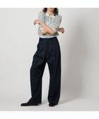 【ビューティ&ユース ユナイテッドアローズ/BEAUTY&YOUTH / UNITED ARROWS】の6(ROKU) コットン ナイロン ボーダー ポロニット ショートスリーブ LT.BLUE|ID: prp329100004545172 ipo3291000000033888278