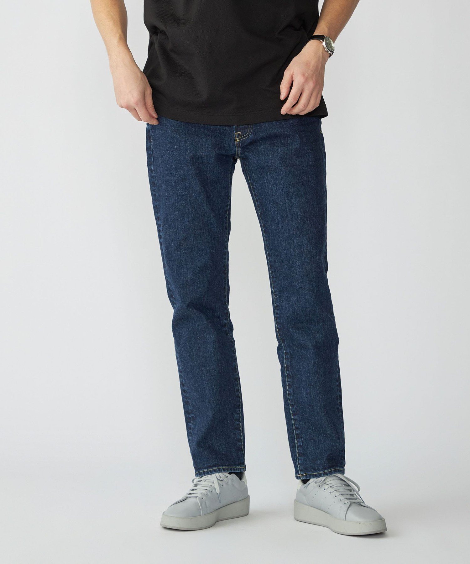 【シップス/SHIPS / MEN】の【SHIPS別注】RED CARD TOKYO RHYTHM クリーンウォッシュ ジャストレングス スリムテーパードデニム インテリア・キッズ・メンズ・レディースファッション・服の通販 founy(ファニー) 　ファッション　Fashion　メンズファッション　MEN　ウォッシュ　Wash　ヴィンテージ　Vintage　くるぶし　Ankle　ストレッチ　Stretch　テーパード　Tapered　デニム　Denim　バランス　Balance　フィット　Fit　ポケット　Pocket　別注　Special Order　ビジネス 仕事 通勤　Business　ネイビー|ID: prp329100004545204 ipo3291000000032116561
