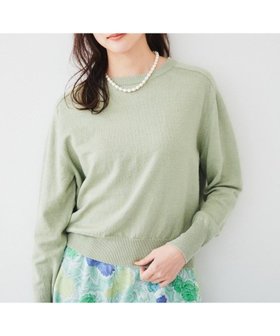 【アンタイトル/UNTITLED】の【アンサンブル可能/洗える】リネン混ベーシックプルオーバー 人気、トレンドファッション・服の通販 founy(ファニー) ファッション Fashion レディースファッション Fashion for Women トップス・カットソー Cut & Sew Tops アンサンブルニット Knit Ensembles & Twin Sets カジュアルプルオーバー・ニットトップス Pullovers & Knit Tops / Casual Pullovers アンサンブル Ensemble Set シンプル Simple, Minimal ストレッチ Stretch, Stretchy Fabric ネックレス Necklace, Pendant Necklace パール Pearl, Pearl Accent ベーシック Basic, Essential リネン Linen, Linen Fabric 洗える Machine Washable |ID:prp329100004545208