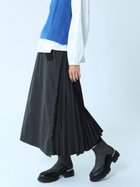 【ラシュッド/LASUD】のフリースドッキングジップインプリーツスカート ブラック|ID: prp329100004545238 ipo3291000000032116726