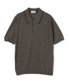 【その他のブランド/Other】のJOHN SMEDLEY / KYSON コットン ボーダー ニットポロシャツ BLACK/BEIGE_MUSK|ID: prp329100004545257 ipo3291000000032116820