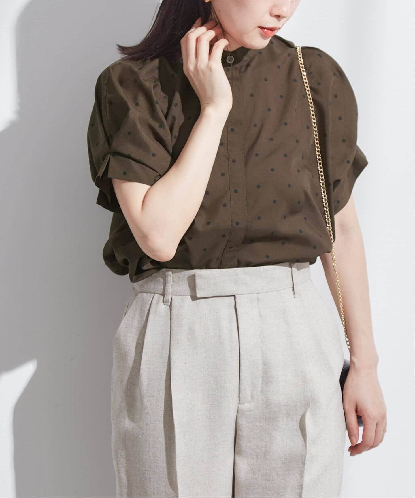 【ジャーナルスタンダード レサージュ/journal standard L'essage】の《追加3》IPEKER/ドットタックスリーブシャツ インテリア・キッズ・メンズ・レディースファッション・服の通販 founy(ファニー) 　ファッション　Fashion　レディースファッション　WOMEN　トップス・カットソー　Tops/Tshirt　シャツ/ブラウス　Shirts/Blouses　2025年　2025　2025春夏・S/S　Ss,Spring/Summer,2025　ブラウン A|ID: prp329100004545258 ipo3291000000032291822