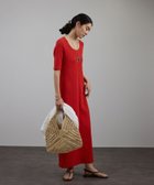 【サロン アダム エ ロペ/SALON adam et rope'】のUVケア・洗える プリマベールファームリーリブワンピース 人気、トレンドファッション・服の通販 founy(ファニー) ファッション Fashion レディースファッション Fashion for Women ワンピース Dresses 洗える Machine Washable カットソー Cut and Sewn Top シアー Sheer, See-Through ジャケット Jacket, Outerwear 定番 Standard, Basic Item パイピング Piping, Trim Design フィット Fit, Slim Fit ポケット Pocket, Pocket Detail おすすめ Recommended / Our Picks thumbnail レッド系(61)|ID: prp329100004545260 ipo3291000000033235045
