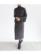 【ラシュッド/LASUD】のウエスト切替ニットワンピース チャコールグレー|ID: prp329100004545310 ipo3291000000032117042