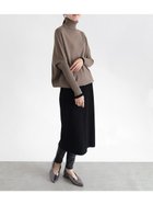 【ラシュッド/LASUD】のウエスト切替ニットワンピース モカ|ID: prp329100004545310 ipo3291000000032117044
