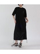 【ラシュッド/LASUD】のドロストバルーンワンピース ブラック|ID: prp329100004545354 ipo3291000000032722176