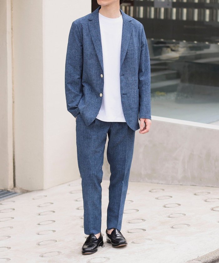 【ビームス ハート/BEAMS HEART / MEN】の【イージーケア】デニムプリント シアサッカー ジャケット 25SS(S~XL・セットアップ対応) インテリア・キッズ・メンズ・レディースファッション・服の通販 founy(ファニー) https://founy.com/ ファッション Fashion メンズファッション Men's Style Online セットアップ Setup/Men インナー Inner カーディガン Cardigan ジャケット Jacket スマート Smart スラックス Slacks セットアップ Set Up デニム Denim ドレス Dress パッチ Patch フラップ Flap フロント Front プリント Print ポケット Pocket ポロシャツ Polo Shirt リゾート Resort おすすめ Recommend 夏 Summer 旅行 Travel エレガント 上品 Elegant ビジネス 仕事 通勤 Business 2025年 2025 2025春夏・S/S Ss,Spring/Summer,2025 |ID: prp329100004545373 ipo3291000000032627599