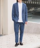 【ビームス ハート/BEAMS HEART / MEN】の【イージーケア】デニムプリント シアサッカー ジャケット 25SS(S~XL・セットアップ対応) BLUE|ID: prp329100004545373 ipo3291000000032627600