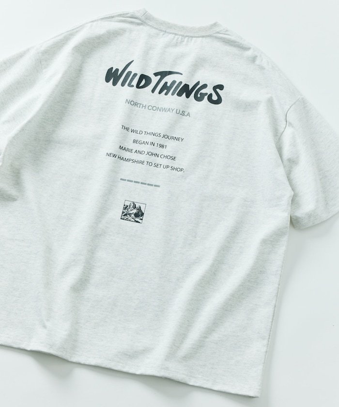 【その他のブランド/Other】のWILD THINGS×FREAK S STORE ワイルドシングス 別注 ビッグシルエット ロゴバックプリント クルーネック Tシャツ 【限定展開】 25SS インテリア・キッズ・メンズ・レディースファッション・服の通販 founy(ファニー) 　ファッション　Fashion　メンズファッション　MEN　アウトドア　Outdoor　インナー　Inner　カーゴパンツ　Cargo Pants　シンプル　Simple　スラックス　Slacks　デニム　Denim　トレンド　Trend　定番　Standard　人気　Popularity　ビッグ　Big　フレア　Flare　フロント　Front　プリント　Print　別注　Special Order　ワイド　Wide　ワンポイント　One Point　S/S・春夏　Ss・Spring/Summer　おすすめ　Recommend　夏　Summer　2025年　2025　2025春夏・S/S　Ss,Spring/Summer,2025　グレー|ID: prp329100004545390 ipo3291000000032117389