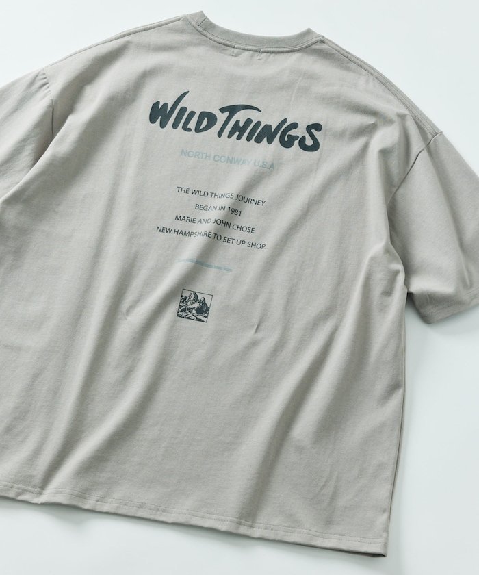 【その他のブランド/Other】のWILD THINGS×FREAK S STORE ワイルドシングス 別注 ビッグシルエット ロゴバックプリント クルーネック Tシャツ 【限定展開】 25SS インテリア・キッズ・メンズ・レディースファッション・服の通販 founy(ファニー) 　ファッション　Fashion　メンズファッション　MEN　アウトドア　Outdoor　インナー　Inner　カーゴパンツ　Cargo Pants　シンプル　Simple　スラックス　Slacks　デニム　Denim　トレンド　Trend　定番　Standard　人気　Popularity　ビッグ　Big　フレア　Flare　フロント　Front　プリント　Print　別注　Special Order　ワイド　Wide　ワンポイント　One Point　S/S・春夏　Ss・Spring/Summer　おすすめ　Recommend　夏　Summer　2025年　2025　2025春夏・S/S　Ss,Spring/Summer,2025　ベージュ|ID: prp329100004545390 ipo3291000000032117391