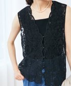 【ルクールブラン/le.coeur blanc】の《Oggi専属モデル 飯豊まりえさん着用》TORRAZZO DONNAメッシュレースベスト 人気、トレンドファッション・服の通販 founy(ファニー) ファッション Fashion レディースファッション Ladies' Fashion Online アウター Coat Outerwear トップス・カットソー Tops/Tshirt ベスト/ジレ Gilets/Vests おすすめ Recommend カットソー Cut And Sew スカラップ Scalloped スタイリッシュ Stylish ノースリーブ No Sleeve ビンテージ Vintage ベスト Vest モダン Modern レース Race 夏 Summer thumbnail ブラック|ID: prp329100004545404 ipo3291000000032682441