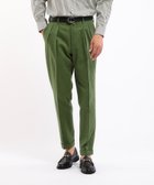 【タケオキクチ/TAKEO KIKUCHI / MEN】の【THE FLAGSHIP】コットンリネン カツラギ パンツ グリーン|ID: prp329100004545412 ipo3291000000032117495