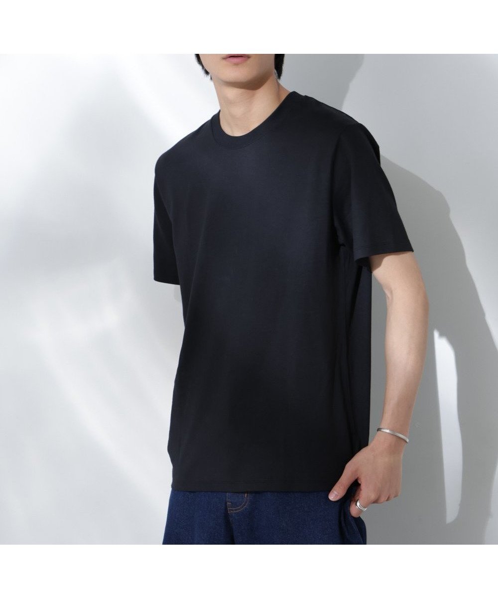 【ナノ ユニバース/nano universe / MEN】のAnti Soaked 汗染み防止 クルーネック レギュラーシルエットTシャツ インテリア・キッズ・メンズ・レディースファッション・服の通販 founy(ファニー) 　ファッション　Fashion　メンズファッション　MEN　今季　This Season　吸水　Water Absorption　定番　Standard　ビッグ　Big　メンズ　Mens　レギュラー　Regular　エレガント 上品　Elegant　2025年　2025　2025春夏・S/S　Ss,Spring/Summer,2025　ブラック|ID: prp329100004545426 ipo3291000000032384342