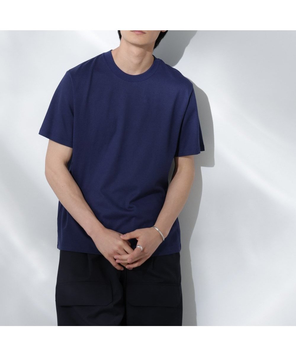 【ナノ ユニバース/nano universe / MEN】のAnti Soaked 汗染み防止 クルーネック レギュラーシルエットTシャツ インテリア・キッズ・メンズ・レディースファッション・服の通販 founy(ファニー) 　ファッション　Fashion　メンズファッション　MEN　今季　This Season　吸水　Water Absorption　定番　Standard　ビッグ　Big　メンズ　Mens　レギュラー　Regular　エレガント 上品　Elegant　2025年　2025　2025春夏・S/S　Ss,Spring/Summer,2025　D.ブルー2|ID: prp329100004545426 ipo3291000000032384344