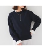 【アンタイトル/UNTITLED】の【洗える/オンオフ使える】袖リブスリットストレッチニット 人気、トレンドファッション・服の通販 founy(ファニー) ファッション Fashion レディースファッション WOMEN トップス・カットソー Tops/Tshirt ニット Knit Tops 2024年 2024 2024春夏・S/S Ss,Spring/Summer,2024 おすすめ Recommend インナー Inner カットソー Cut And Sew カフス Cuffs ジャケット Jacket ストレッチ Stretch スリット Slit フリル Frills 洗える Washable thumbnail ネイビー|ID: prp329100004545470 ipo3291000000032117801