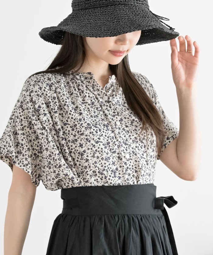 【アールピーエス/rps】のレーヨンバンドカラーギャザーブラウス インテリア・キッズ・メンズ・レディースファッション・服の通販 founy(ファニー) https://founy.com/ ファッション Fashion レディースファッション Fashion for Women トップス・カットソー Cut & Sew Tops シャツ・ブラウス・オフィスカジュアル Elegant Blouses & Button-Ups ギャザー Gathered, Ruffled ドレープ Drape, Draping Fabric ルーズ Loose, Oversized ワイド Wide, Wide Fit エレガント 上品 Elegant 再入荷 Restock / Back in Stock |ID: prp329100004545482 ipo3291000000032508289