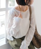 【スピック&スパン/Spick & Span】のコットンクレープルーズプルオーバー ホワイト A|ID: prp329100004545517 ipo3291000000032652021