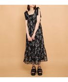 【クイーンズ コート/QUEENS COURT】のフラワー柄リボンショルダーワンピース≪手洗い可能≫ 人気、トレンドファッション・服の通販 founy(ファニー) ファッション Fashion レディースファッション Fashion for Women ワンピース Dresses フラワー Flower, Floral フリル Frill, Ruffle プリント Print, Printed Pattern ポケット Pocket, Pocket Detail 夏 Summer thumbnail ブラック系その他|ID: prp329100004545553 ipo3291000000033014495