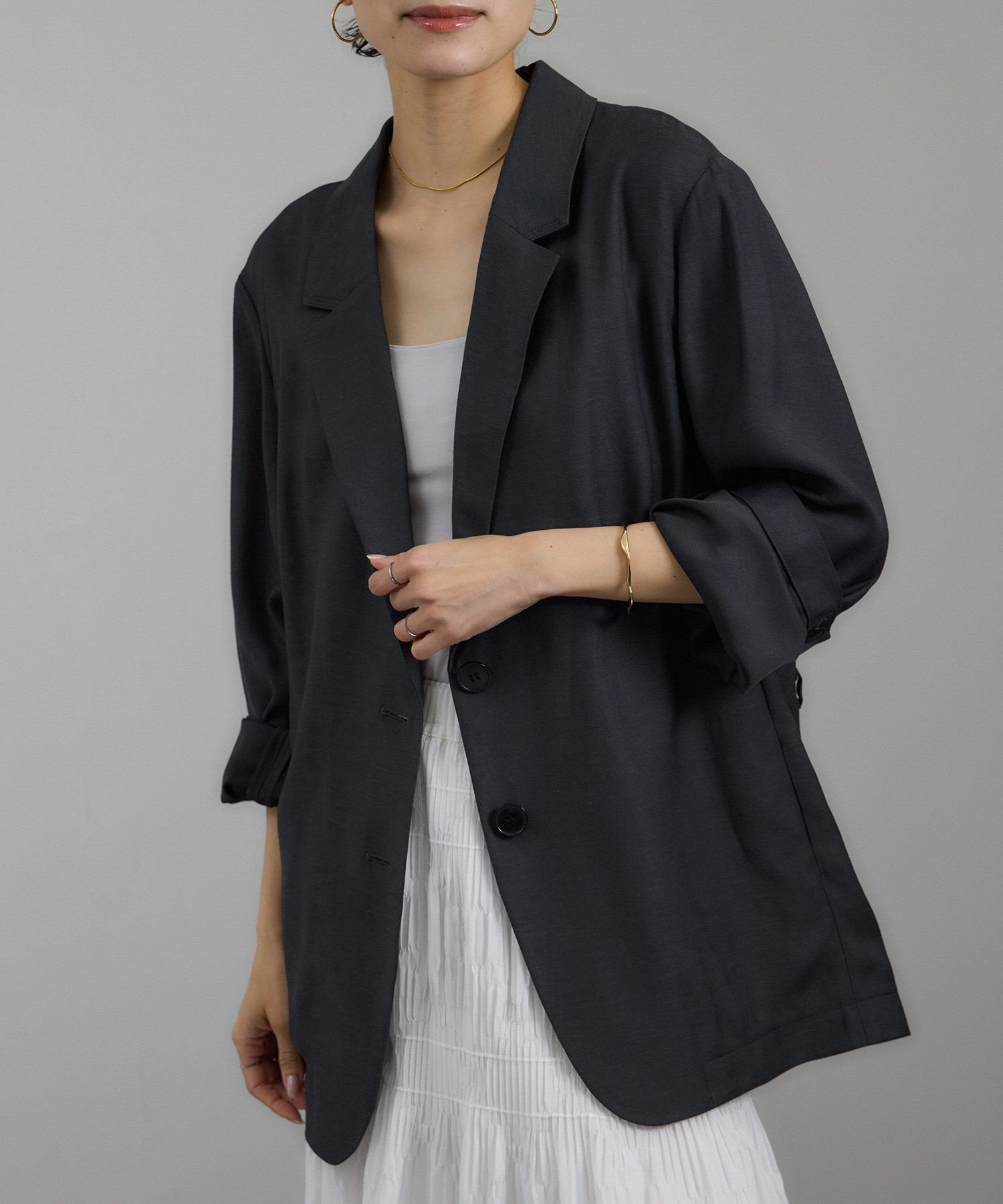 【サロン アダム エ ロペ/SALON adam et rope'】の【セットアップ対応】コンフォートジャケット 人気、トレンドファッション・服の通販 founy(ファニー) 　ファッション　Fashion　レディースファッション　Ladies' Fashion Online　アウター　Coat Outerwear　ジャケット　Jackets　おすすめ　Recommend　キュプラ　Cupra　サテン　Satin　ジャケット　Jacket　セットアップ　Set Up　デニム　Denim　リネン　Linen　エレガント 上品　Elegant　ビジネス 仕事 通勤　Business　 other-1|ID: prp329100004545589 ipo3291000000032628312