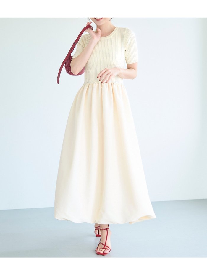 【コカ/COCA】のバルーンニットワンピース インテリア・キッズ・メンズ・レディースファッション・服の通販 founy(ファニー) https://founy.com/ ファッション Fashion レディースファッション WOMEN ワンピース Dress ニットワンピース Knit Dresses ポケット Pocket リブニット Rib Knit |ID: prp329100004545591 ipo3291000000032118370