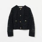 【エリオポール/heliopole】のEMBROIDERY LACE JACKET 人気、トレンドファッション・服の通販 founy(ファニー) ファッション Fashion レディースファッション Ladies' Fashion Online アウター Coat Outerwear ジャケット Jackets オーガンジー Organdy ショート Short ジャケット Jacket レース Race thumbnail ブラック|ID: prp329100004545610 ipo3291000000032646837