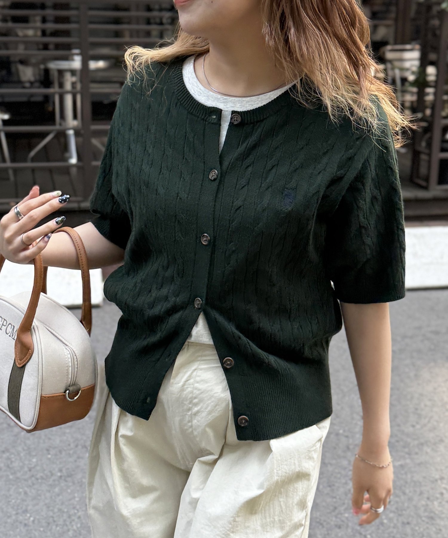 【シーピーシーエム/CPCM】の【U.S. POLO ASSN.】ケーブルニット半袖カーディガン インテリア・キッズ・メンズ・レディースファッション・服の通販 founy(ファニー) 　ファッション　Fashion　レディースファッション　WOMEN　トップス・カットソー　Tops/Tshirt　ニット　Knit Tops　カーディガン　Cardigans　アクセサリー　Accessories　イタリア　Italy　腕時計　Watch　カーディガン　Cardigan　コレクション　Collection　シンプル　Simple　スニーカー　Sneakers　なめらか　Smooth　半袖　Short Sleeve　羽織　Haori　メンズ　Mens　リラックス　Relax　ワイド　Wide　ワンポイント　One Point　おすすめ　Recommend　夏　Summer　エレガント 上品　Elegant　グリーン|ID: prp329100004545652 ipo3291000000032281133