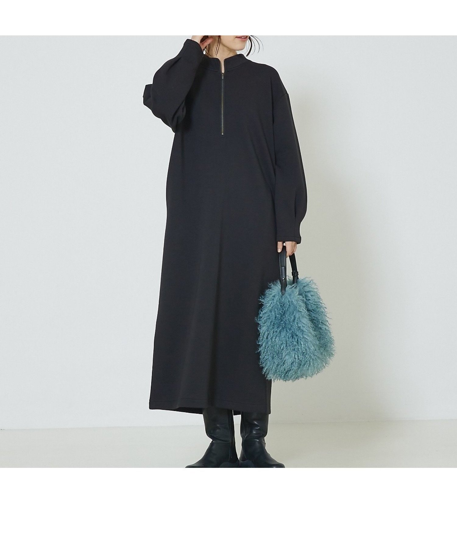 【アバハウスマヴィ/abahouse mavie】の【大人のいちまんワンピ】シルキーダンボールワンピ インテリア・キッズ・メンズ・レディースファッション・服の通販 founy(ファニー) 　ファッション　Fashion　レディースファッション　Fashion for Women　ワンピース　Dresses　おすすめ　Recommended / Our Picks　コクーン　Cocoon, Cocoon Silhouette　ベスト　Vest, Waistcoat　楽ちん　Easy Fit, Comfortable　スミクロ|ID: prp329100004545662 ipo3291000000033828689