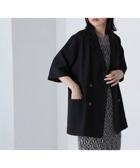 【ナチュラル ビューティー ベーシック/NATURAL BEAUTY BASIC】のハーフスリーブダブルジャケット 人気、トレンドファッション・服の通販 founy(ファニー) ファッション Fashion レディースファッション WOMEN アウター Coat Outerwear ジャケット Jackets ジャケット Jacket デニム Denim トレンド Trend ボトム Bottom メランジ Melange 今季 This Season 半袖 Short Sleeve 夏 Summer 無地 Plain Color |ID:prp329100004545667