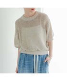 【アーバンリサーチ/URBAN RESEARCH】の透かし柄ハーフスリーブニット IVORY|ID: prp329100004545672 ipo3291000000032645101
