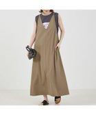 【アバハウスマヴィ/abahouse mavie】の【大人のいちまんワンピ】クールタッチサテンキャミジャンスカ カーキ|ID: prp329100004545679 ipo3291000000033827947