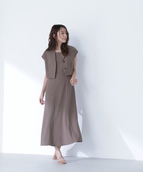 【ナチュラル ビューティー ベーシック/NATURAL BEAUTY BASIC】のショートジャケット ワンピースセット 人気、トレンドファッション・服の通販 founy(ファニー) ファッション Fashion レディースファッション WOMEN アウター Coat Outerwear ジャケット Jackets おすすめ Recommend アンサンブル Ensemble カーディガン Cardigan ショート Short ジャケット Jacket スクエア Square トレンド Trend メランジ Melange 夏 Summer |ID:prp329100004545697