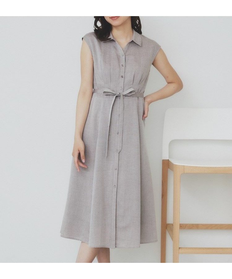 【インデックス/INDEX】のリネンライクシャツワンピース【洗濯機洗い可】 人気、トレンドファッション・服の通販 founy(ファニー) 　ファッション　Fashion　レディースファッション　Ladies' Fashion Online　ワンピース　Dress　シャツワンピース　Shirt Dresses　フォーマル　Formal　ポケット　Pocket　リボン　Ribbon　エレガント 上品　Elegant　夏　Summer　 other-1|ID: prp329100004545702 ipo3291000000032641860
