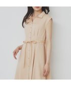 【インデックス/INDEX】のリネンライクシャツワンピース【洗濯機洗い可】 オレンジ|ID: prp329100004545702 ipo3291000000032641865
