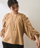 【アダム エ ロペ/ADAM ET ROPE'】の【WEB限定】ドロストスリーブブラウス ベージュ(27)|ID: prp329100004545719 ipo3291000000032284727