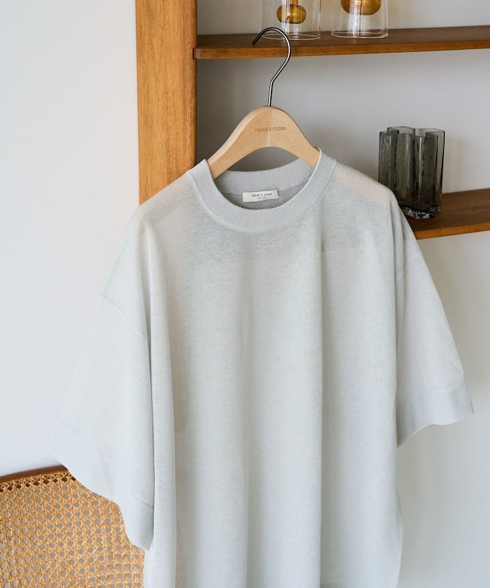 【フリークスストア/FREAK'S STORE】のハンド ウォッシャブル リネン ミックス シアー 半袖 TEE(ニット)【限定展開】 25SS インテリア・キッズ・メンズ・レディースファッション・服の通販 founy(ファニー) 　ファッション　Fashion　レディースファッション　WOMEN　トップス・カットソー　Tops/Tshirt　ニット　Knit Tops　イエロー　Yellow　インナー　Inner　ウォッシャブル　Washable　サマー　Summer　シアー　Sheer　ハンド　Hand　ビッグ　Big　ビビッド　Vivid　プリント　Print　半袖　Short Sleeve　ミックス　Mix　リネン　Linen　ワイド　Wide　S/S・春夏　Ss・Spring/Summer　おすすめ　Recommend　夏　Summer　エレガント 上品　Elegant　2025年　2025　2025春夏・S/S　Ss,Spring/Summer,2025　ライトグレー|ID: prp329100004545723 ipo3291000000032361574